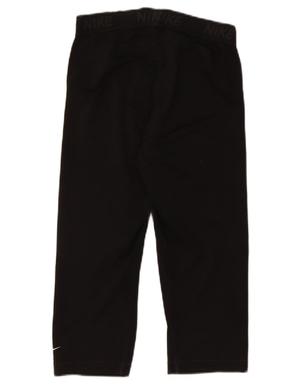 Leggings Nike Graphic Capri pentru femei UK 12 Poliester mediu negru