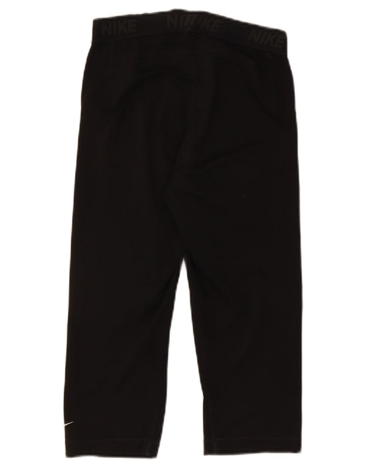 Leggings Nike Graphic Capri pentru femei UK 12 Poliester mediu negru
