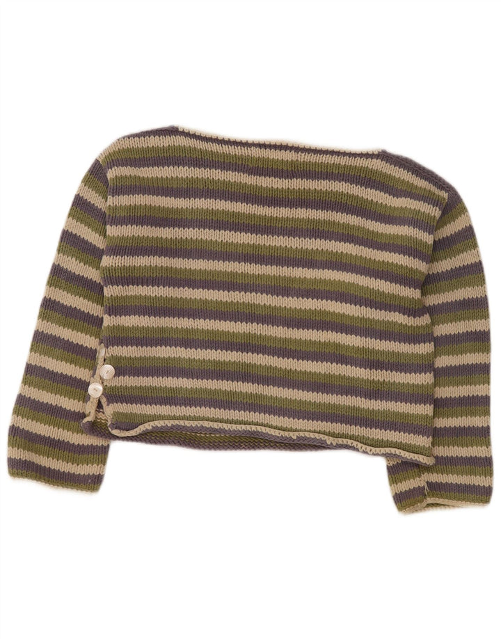 PURE Pulover cu gât cu barcă și pulover pentru femei UK 10 Mic Multicolor