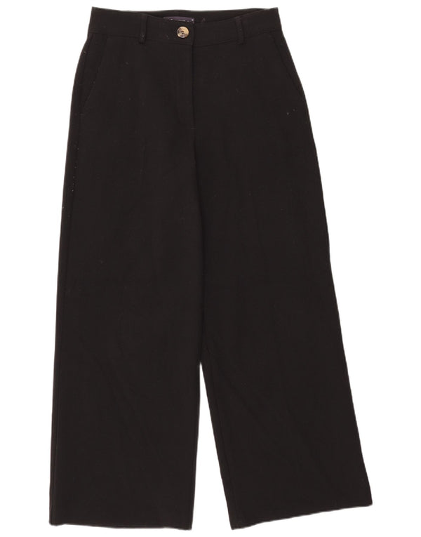 Marks & Spencer Pantaloni casual pentru femei cu talie înaltă UK 10 Small W27 L28 Negru