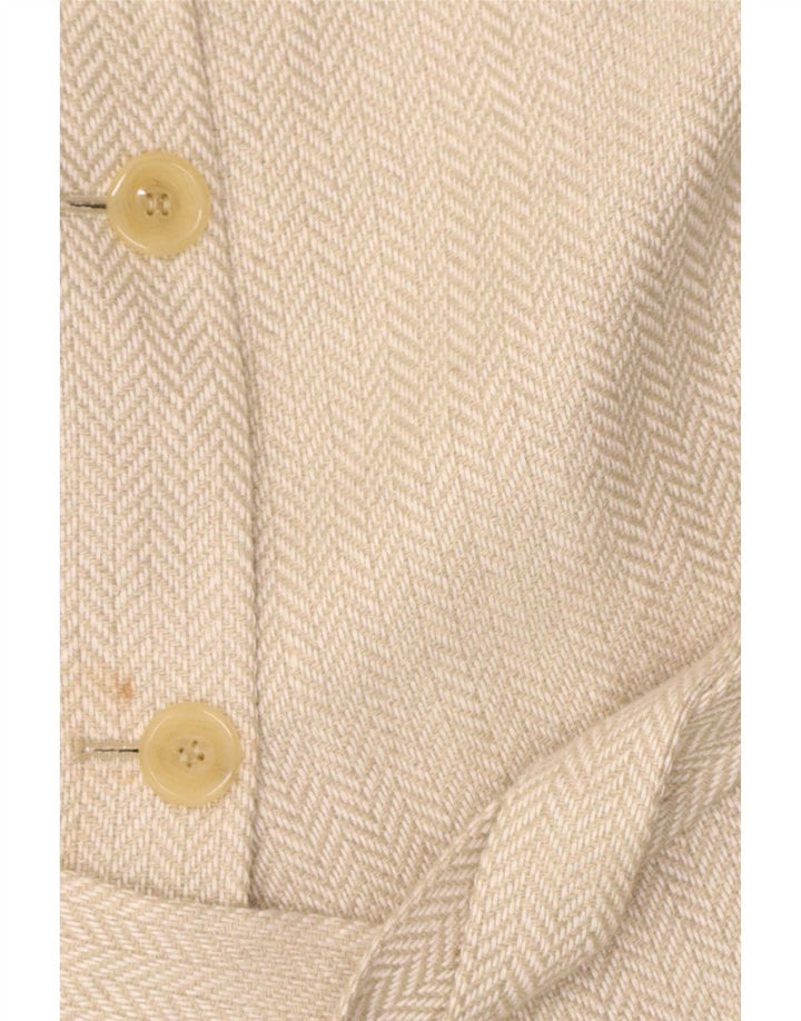 Pardesiu pentru femei Elegance UK 12 Medium Beige Herringbone In
