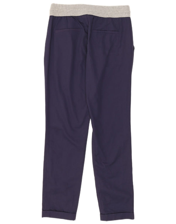 Pantaloni de trening Zara pentru femei UK 12, mediu, bleumarin, bumbac color bloc