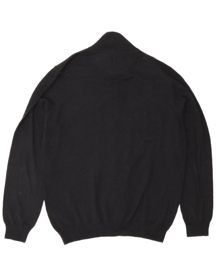 Pulover cardigan pentru bărbați TRUSSARDI JEANS 3XL Lână neagră