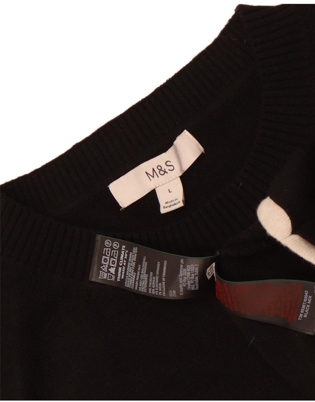 Marks & Spencer Vestă pentru bărbați Tank Top Poliester negru mare