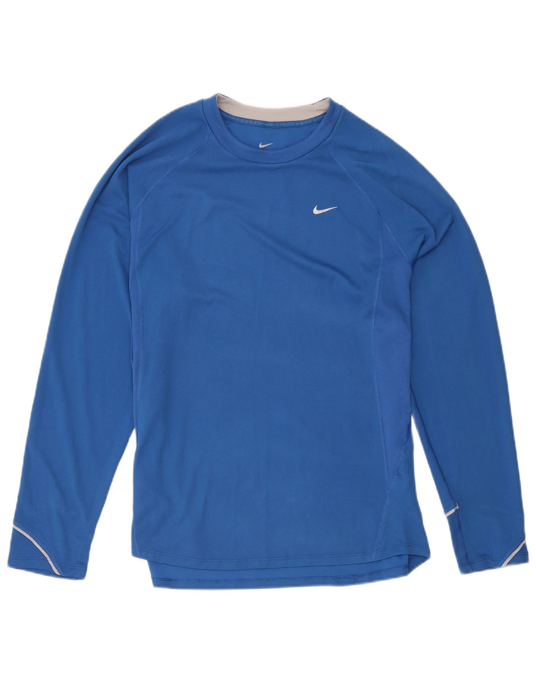Tricou Nike Dri Fit Top cu mânecă lungă pentru femei UK 20/22 XL Albastru Poliester