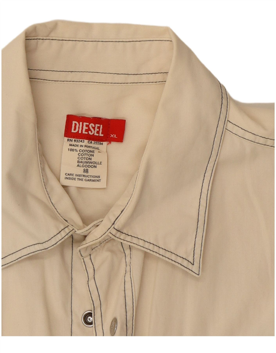 Cămașă pentru bărbați Diesel XL alb