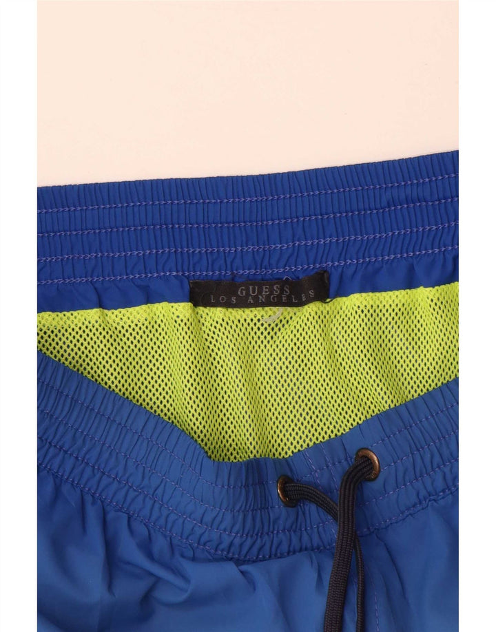 Pantaloni scurți de înot Guess pentru bărbați, mici, albastru