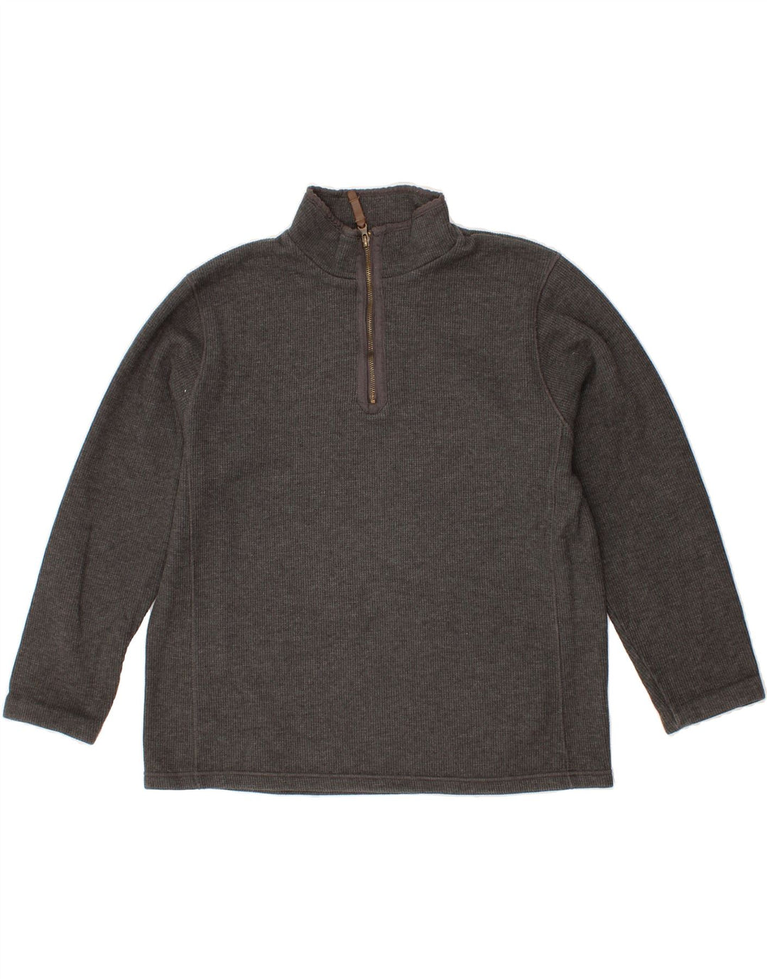 MOUNTAIN WAREHOUSE Mens Zip Neck Sweatshirt Jumper Large Grey Cotton Vintage Mountain Warehouse and Second-Hand Mountain Warehouse from Messina Hembry 