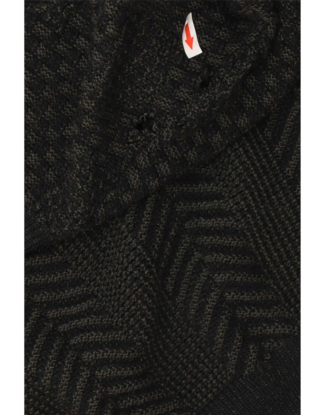 Carlo Comberti Mens Boat Neck Jumper Sweater Large Grey Geometric Acrylic