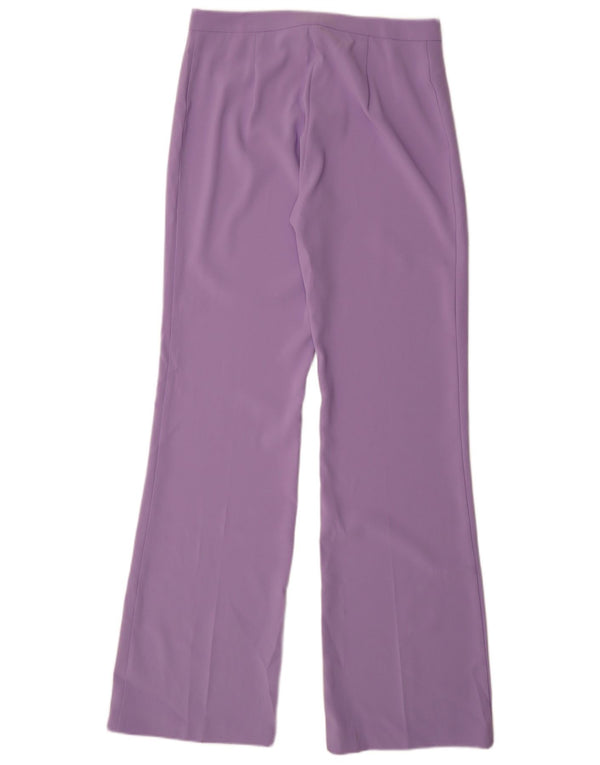 Pantaloni casual pentru femei Pinko Bootcut UK 14 Large W34 L35 Poliester violet