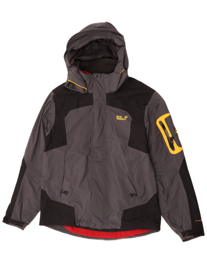 Jack Wolfskin jachetă de vânt pentru bărbați UK 40/42 mare, gri, color block