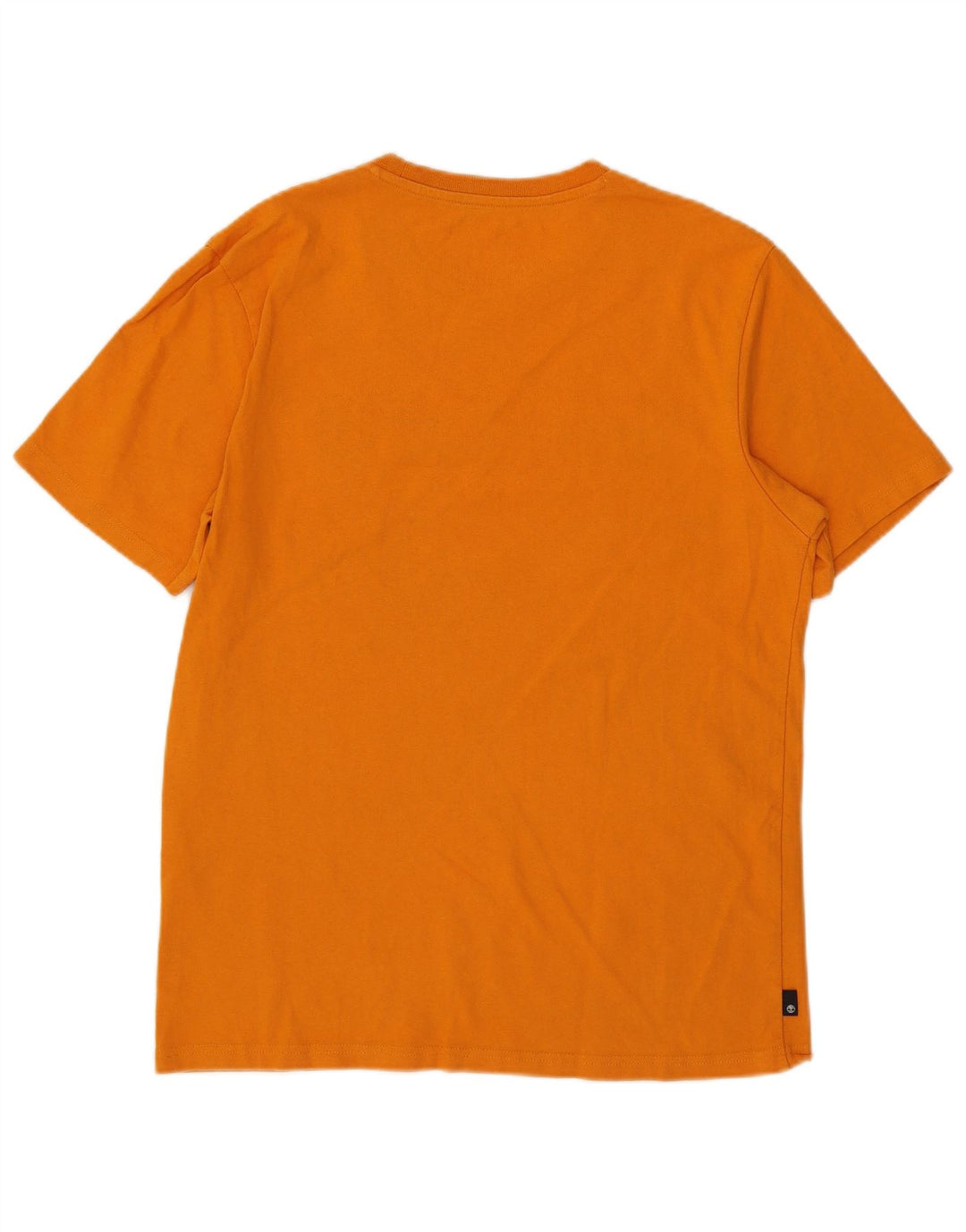Tricou grafic Timberland pentru bărbați, cu croiala normală, top din bumbac portocaliu mediu