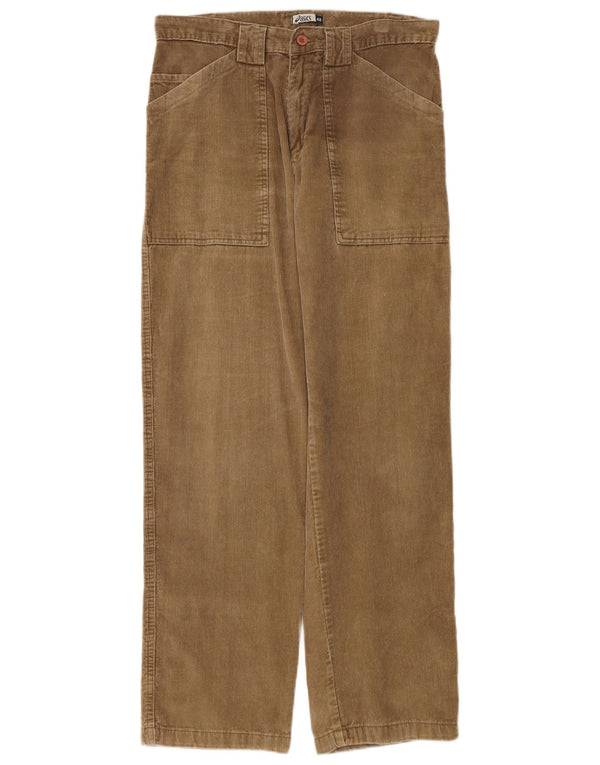 Pantaloni drepti pentru bărbați Asics din velur IT 48 Medium W32 L32 Bej Bumbac