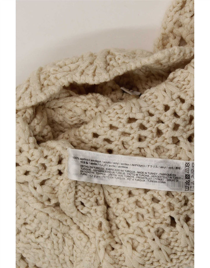 Top tricot pentru femei Zara UK 8 Small Beige Acrylic