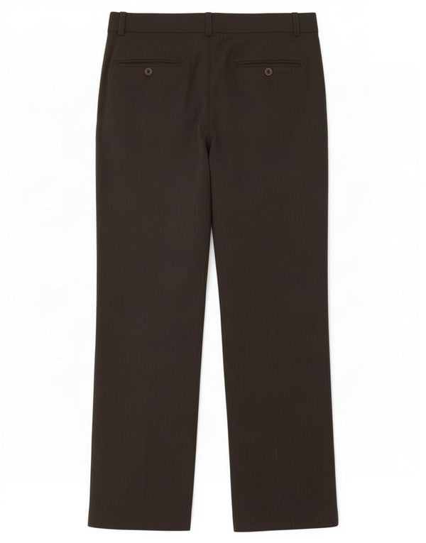 Pantaloni chino drepti pentru femei Jigsaw UK 8 Small W30 L30 Brown Pinstripe