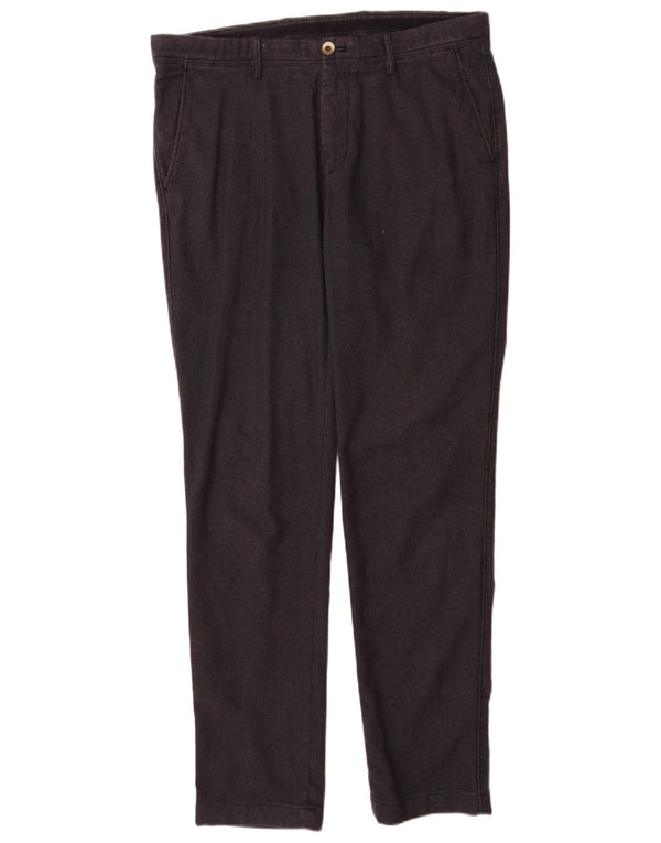 Massimo Dutti Pantaloni Chino Slim Fit pentru bărbați EU 42 Large W32 L32 Bleumarin