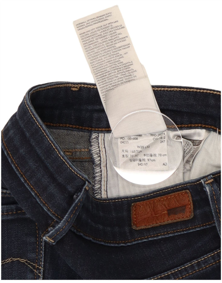 Blugi slim pentru femei Levi's W28 L32 bumbac bleumarin