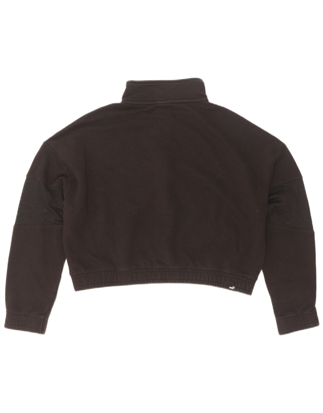 Jachetă de top pentru trening Puma Crop Oversized UK 10 Bumbac negru mic