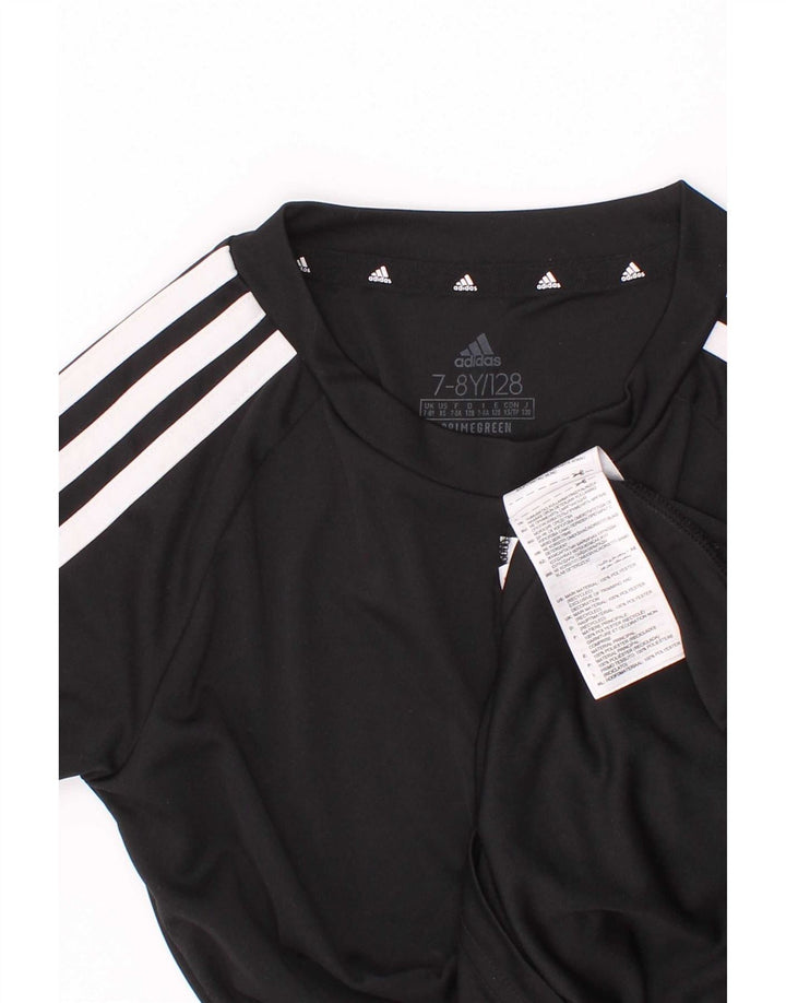 Tricou Adidas Aeroready pentru baieti Top 7-8 ani poliester negru