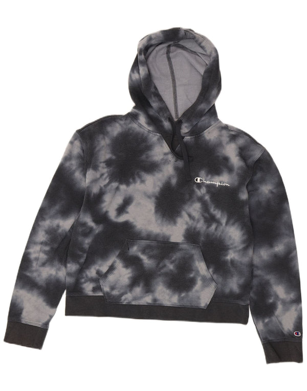 Pulover cu glugă Champion pentru femei UK 16 mare, albastru, bumbac Tie Dye