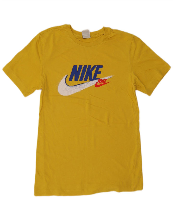 Tricou grafic Nike pentru bărbați Top mic din bumbac galben
