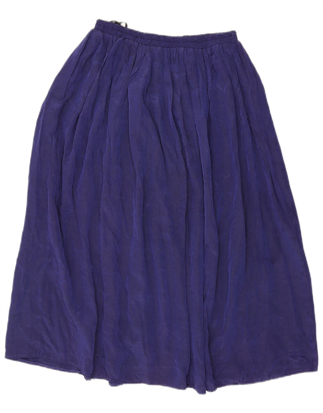 MIRROR Womens Pleated A-Line Skirt UK 12 Medium W30  Blue Viscose