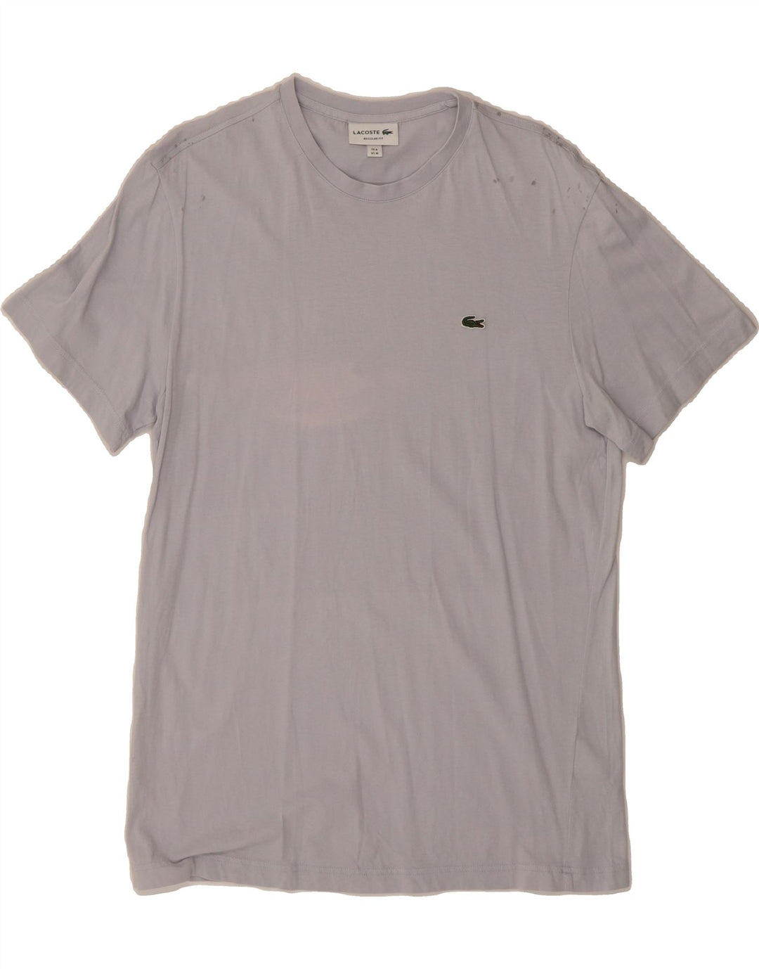 LACOSTE Mens Regular Fit T-Shirt Top Size 4 Medium Grey Cotton Vintage Lacoste and Second-Hand Lacoste from Messina Hembry 