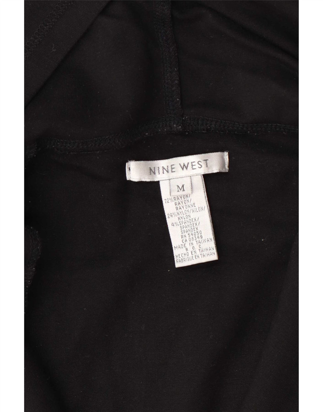 Pulover Nine West pentru femei, cu fermoar, UK 12 Medium Black Rayon