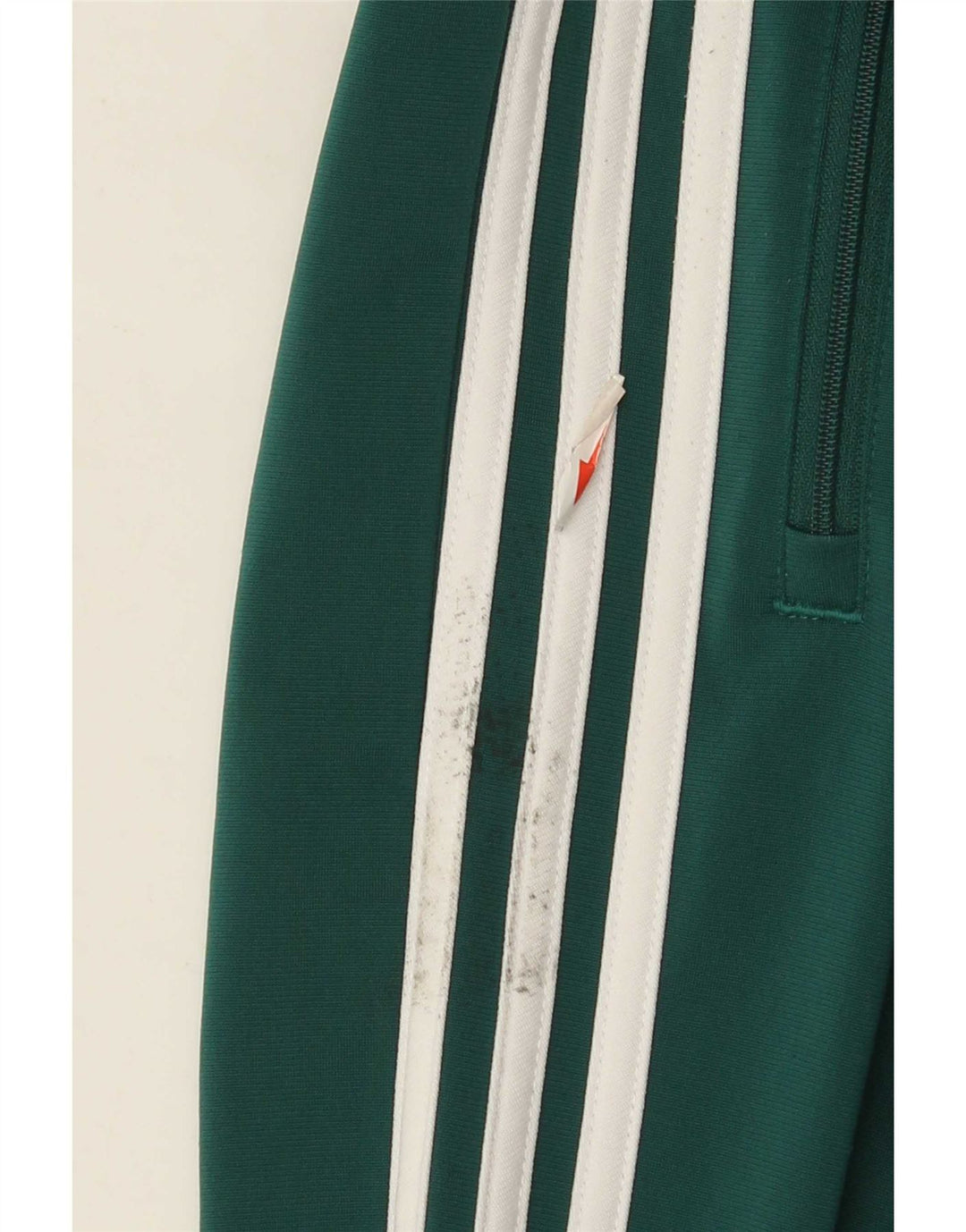 Pantaloni de trening Adidas pentru bărbați, poliester verde mediu