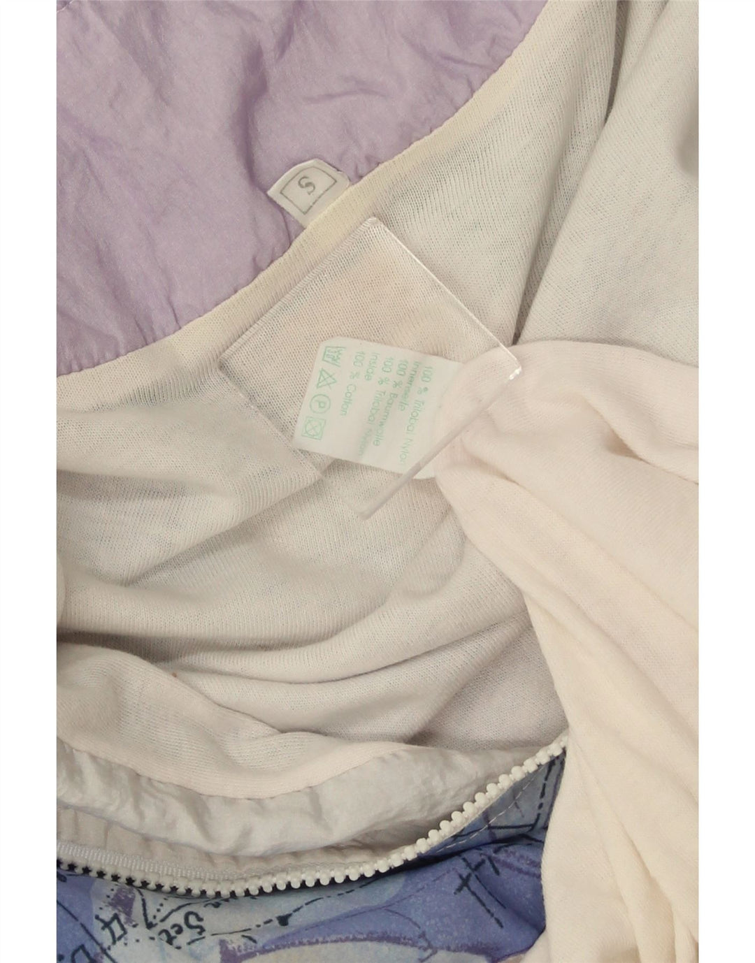 Jachetă de trening supradimensionată pentru femei VINTAGE UK 10 Small White