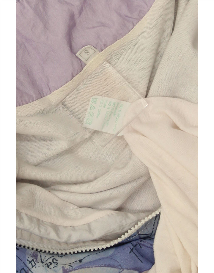 Jachetă de trening supradimensionată pentru femei VINTAGE UK 10 Small White