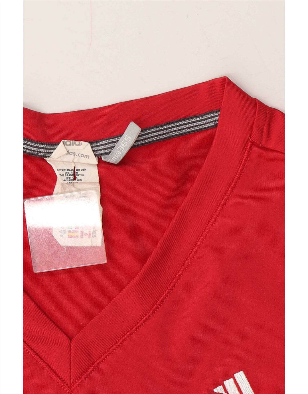 Tricou Adidas pentru femei Clima 365 Top UK 14 Poliester roșu mediu