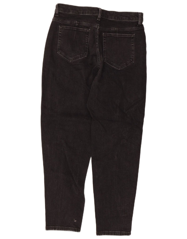 Marks & Spencer Blugi Mom Tapered pentru femei UK 12 Medium W30 L27 Negri