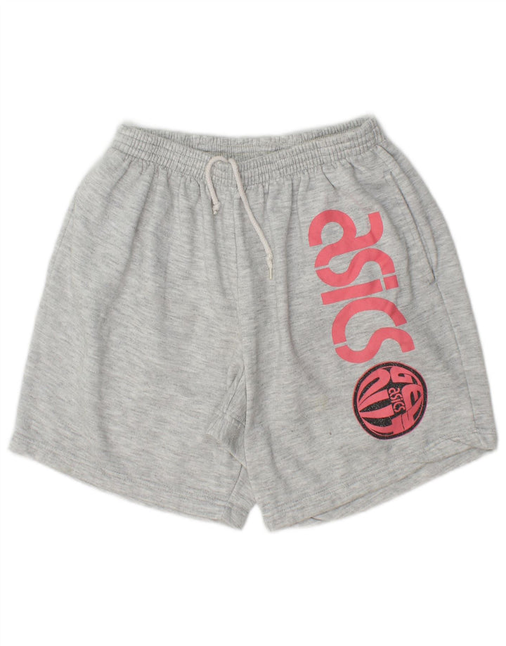 Pantaloni scurți sport grafic Asics pentru bărbați, poliester mici, gri