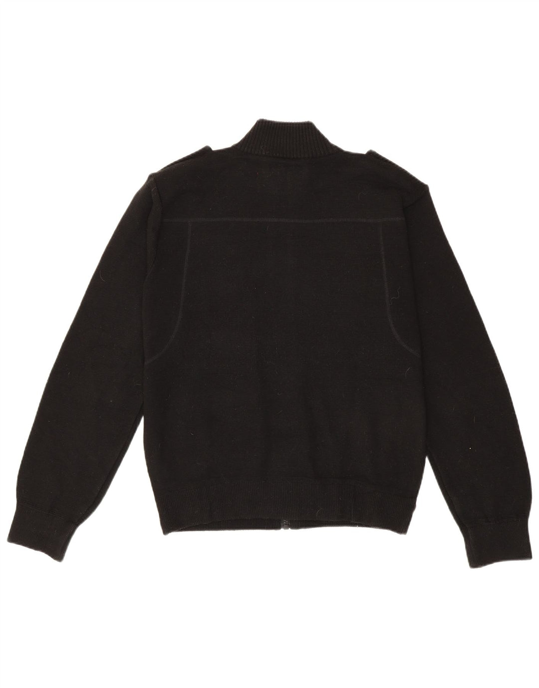 Pulover cardigan militar pentru bărbați Zara, mare, negru, acrilic