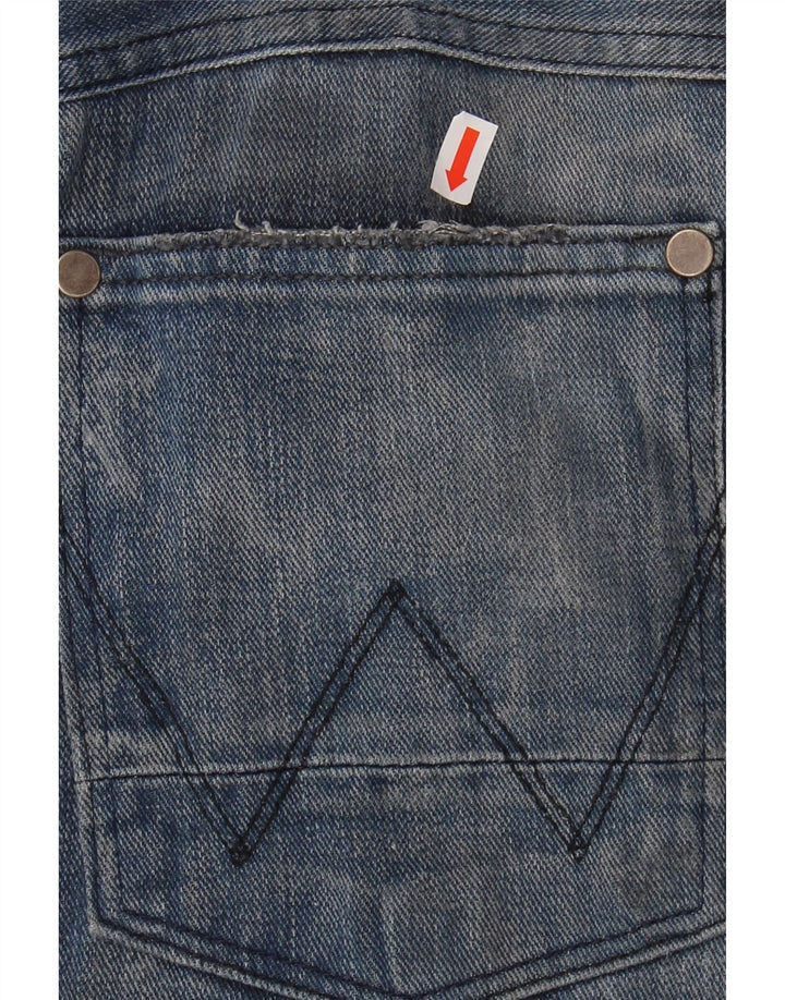 WRANGLER Mens Ace Straight Jeans W33 L28 Blue Cotton