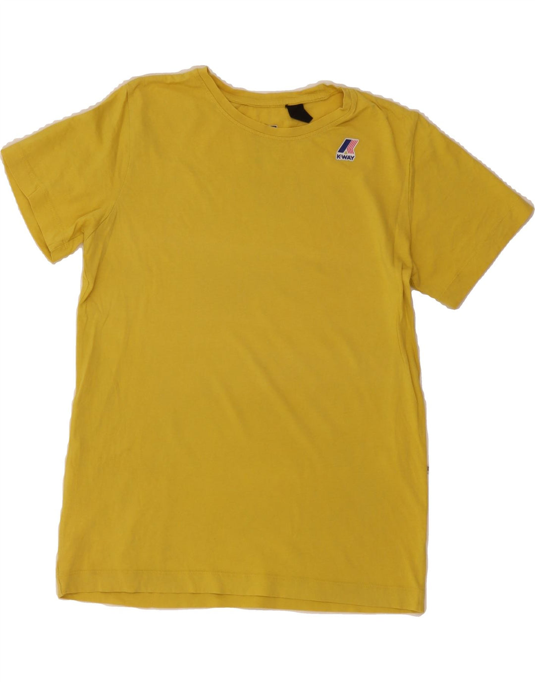 K-WAY Womens T-Shirt Top UK 10 Small Yellow Vintage K-Way and Second-Hand K-Way from Messina Hembry 