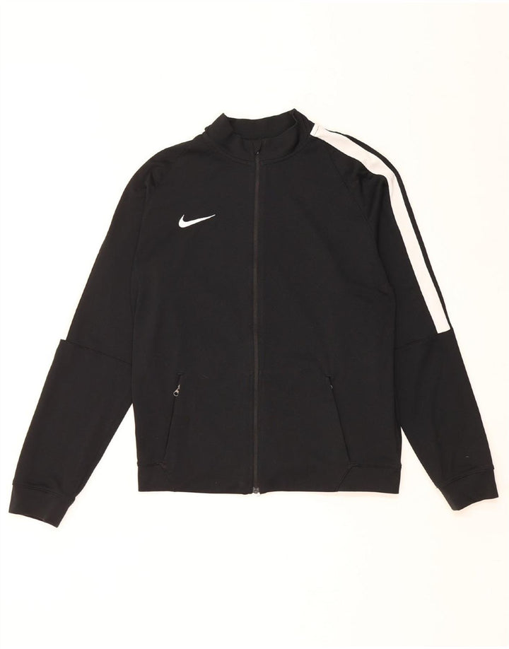 Jachetă de trening NIKE Dri Fit pentru băieți 13-14 ani XL, negru, color block