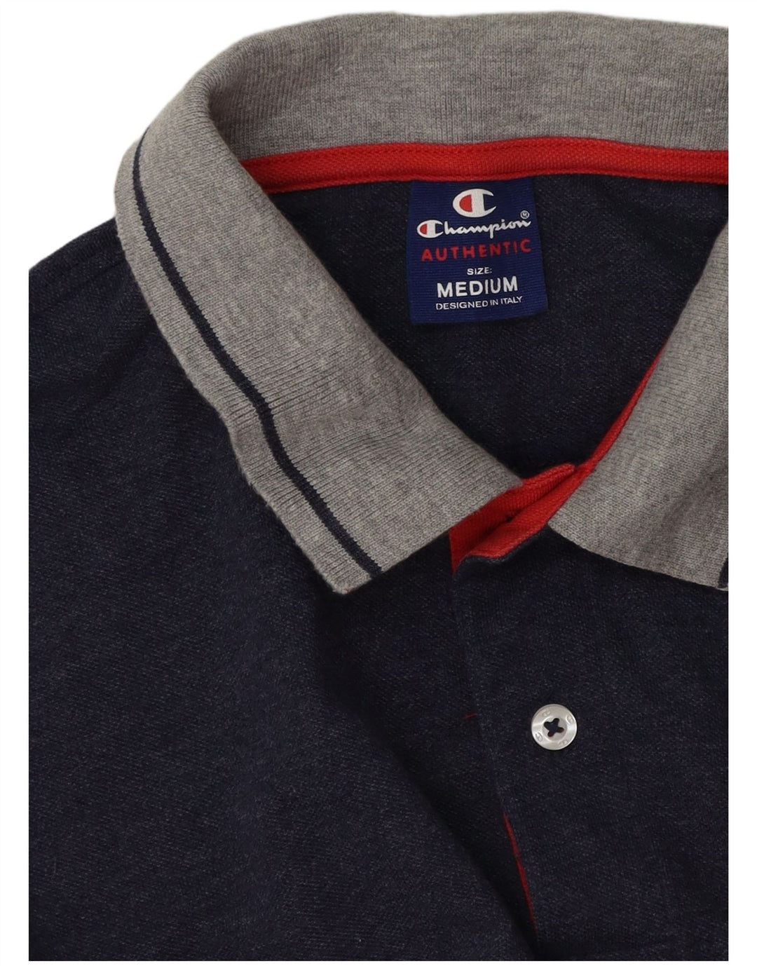 Tricou polo rugby cu mânecă lungă pentru bărbați Champion, albastru bleumarin mediu