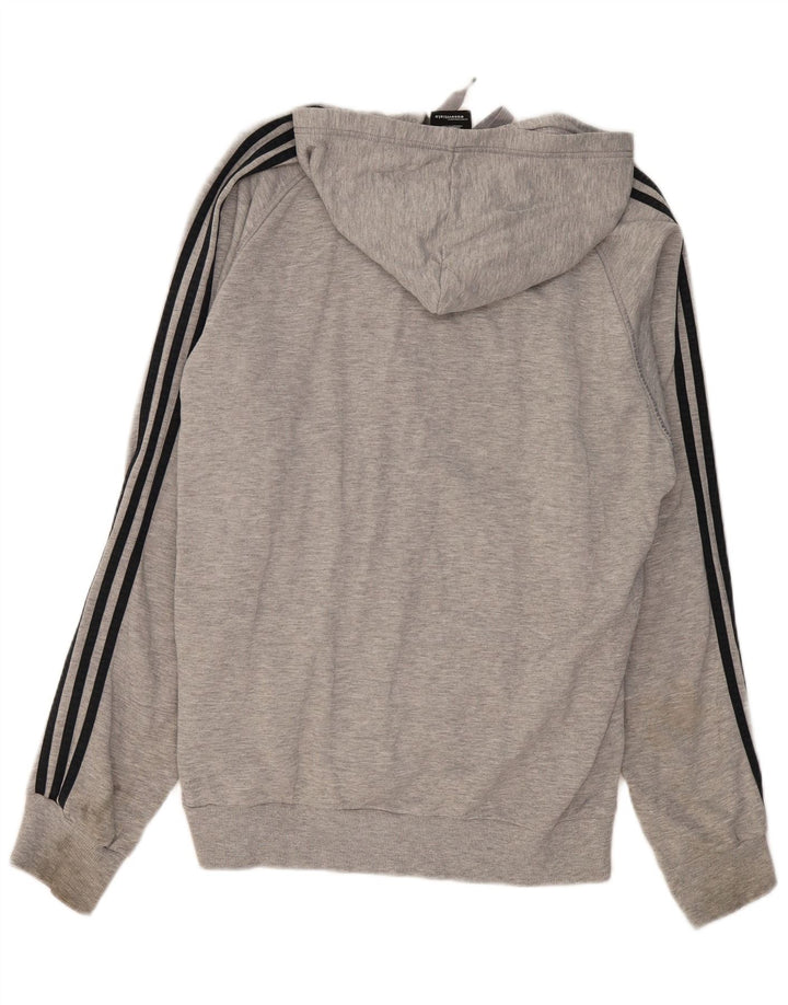 Pulover Adidas pentru bărbați, cu fermoar, XL, bumbac gri