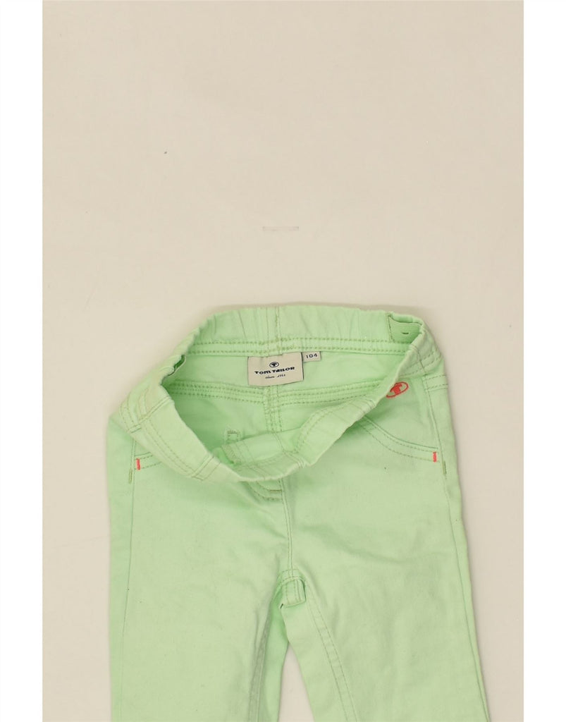 TOM TAILOR Boys Straight Casual Trousers 3-4 Years W19 L9 Green Cotton | Vintage Tom Tailor | Thrift | Second-Hand Tom Tailor | Used Clothing | Messina Hembry 