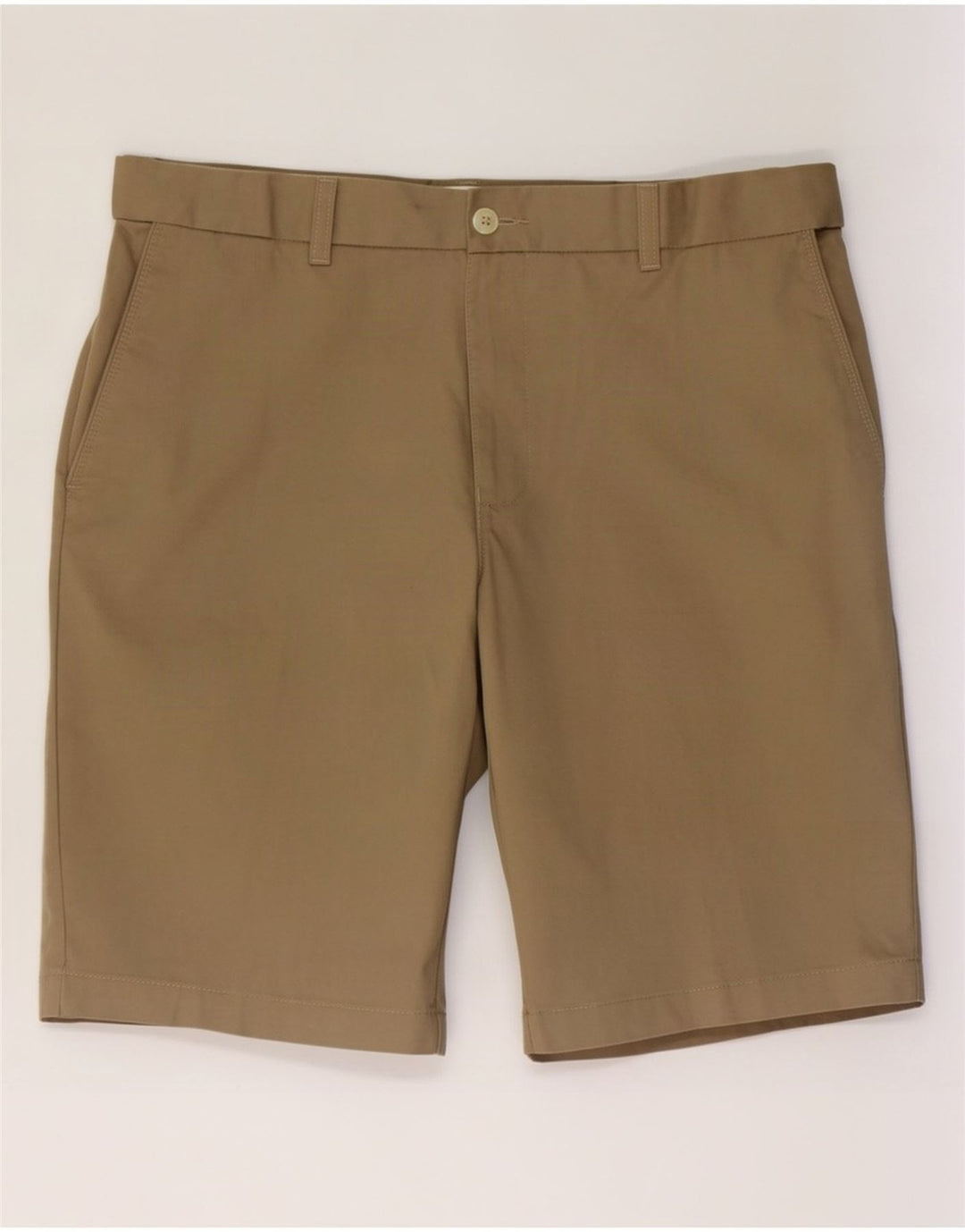 Marks & Spencer pantaloni scurți chino pentru bărbați mari W34 poliester bej