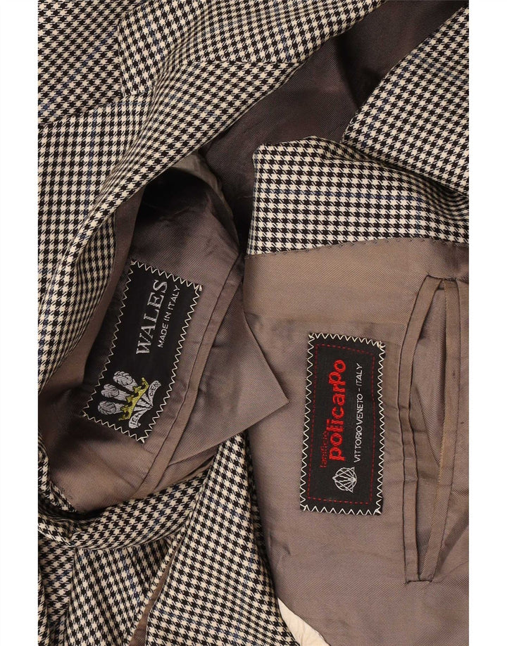 Jachetă pentru bărbați Policarpo, cu 2 nasturi, UK 38 Medium Gri Houndstooth