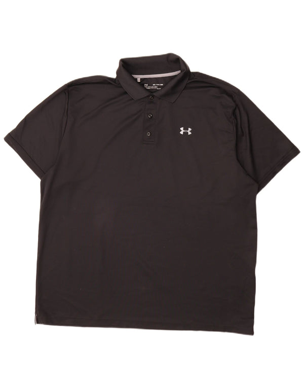 Tricou polo Under Armour pentru bărbați Heat Gear 2XL, negru