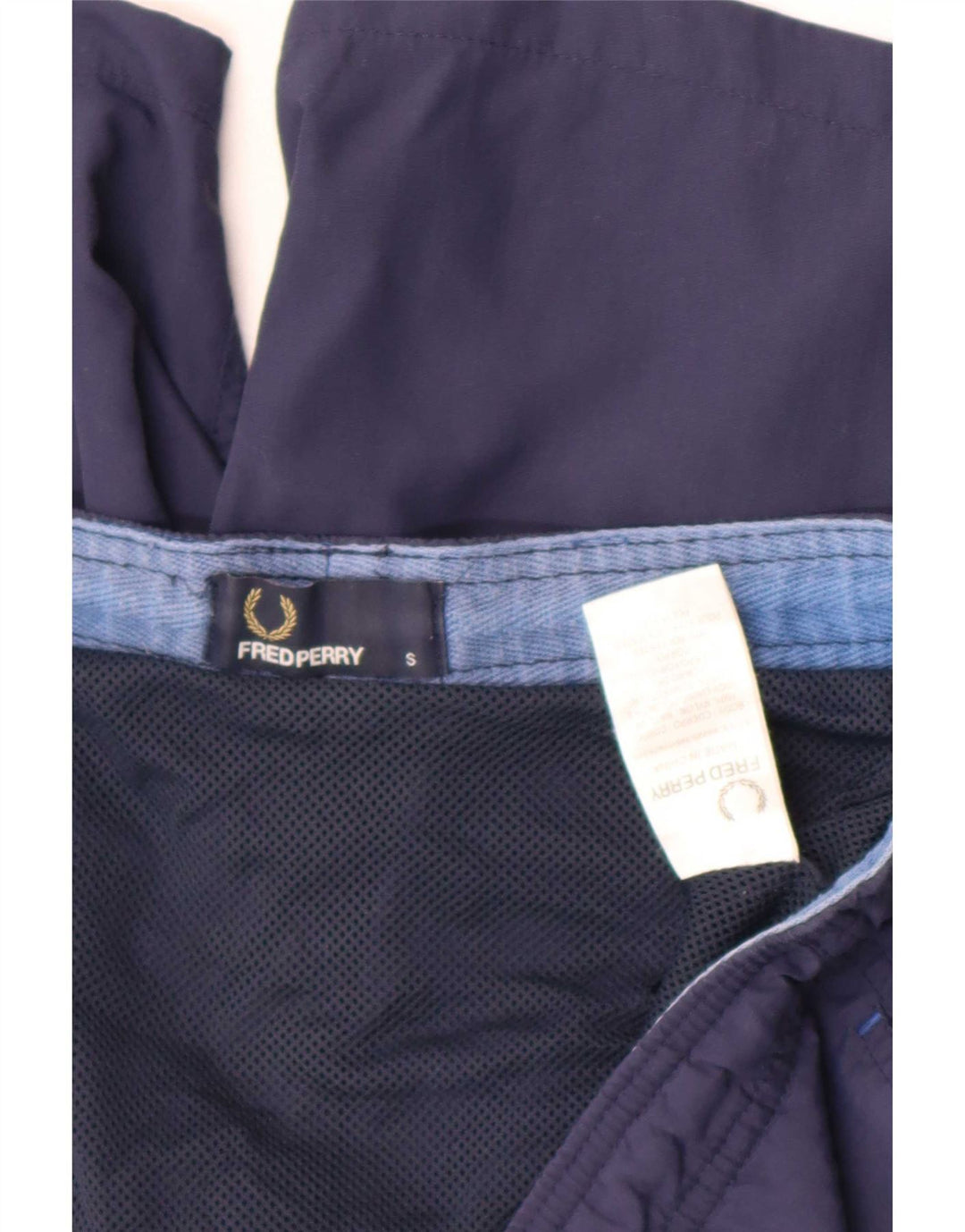 Pantaloni scurți de înot Fred Perry pentru bărbați, nailon mici, bleumarin