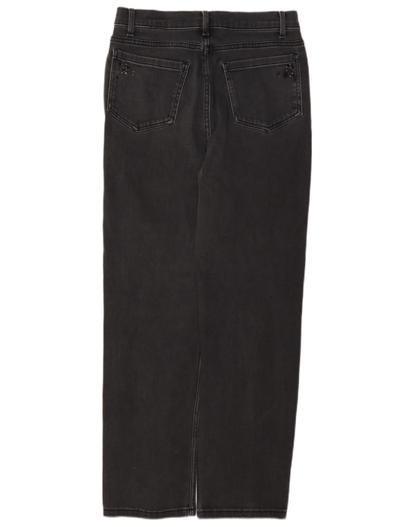 Blugi drepti pentru femei Marks & Spencer UK 10 Small W27 L28 Bumbac gri