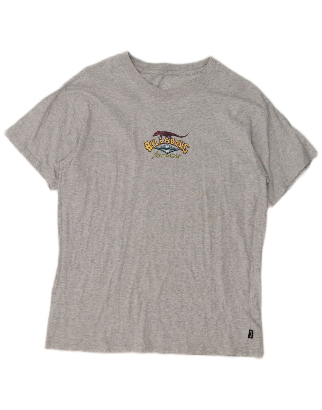 Tricou grafic pentru bărbați Billabong Top, bumbac cu pete gri mediu