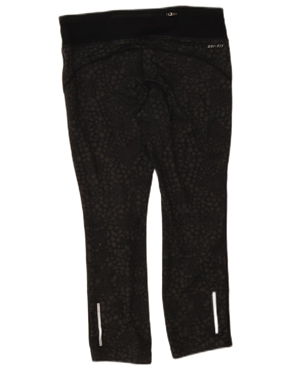 Leggings Nike Dri Fit pentru femei UK 10 Small Black Geometric
