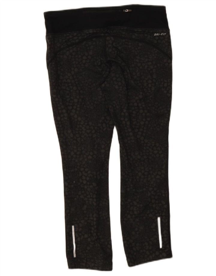 Leggings Nike Dri Fit pentru femei UK 10 Small Black Geometric