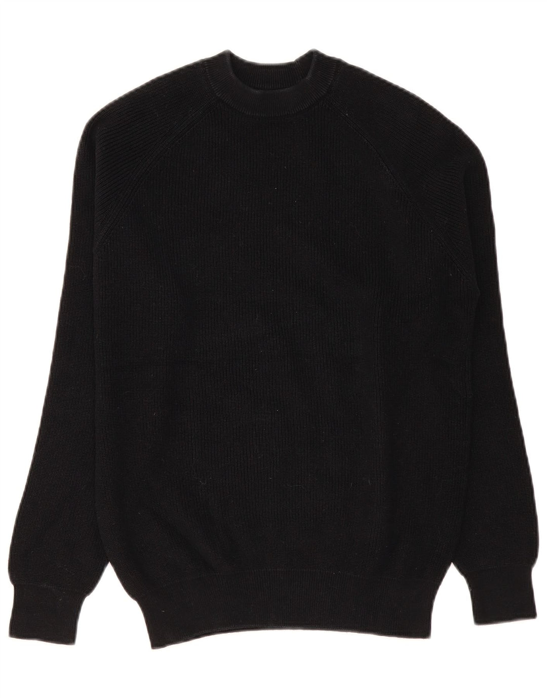Pulover pentru bărbați Zara, cu gât crew, mic, negru